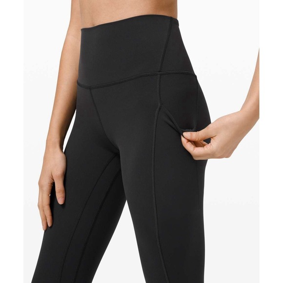 Lululemon Align High Rise Crop with Pockets 23" Black Plus Size 20 Nulu Yoga - Picture 6 of 12